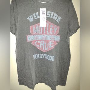 Motley Crüe Short Sleeve Tee - Torrid Size 1 (14/16) Gray NWT